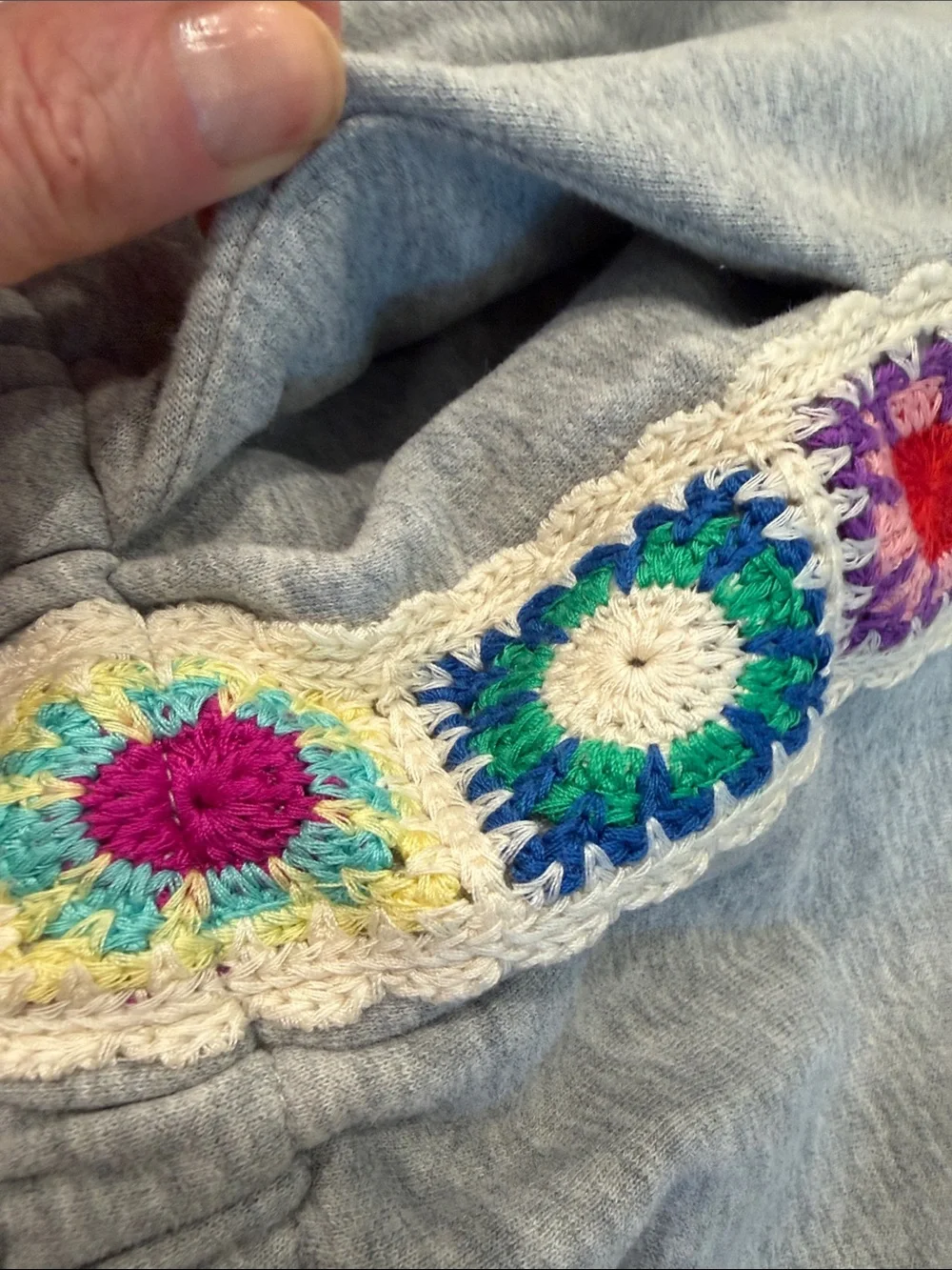 Natural Life Boho Embroidered Sweatpants. - Picture 6 of 8